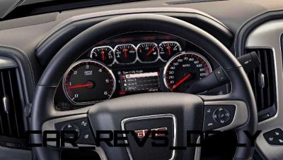 2014 GMC Sierra SLT Interior  Instrument Panel close up