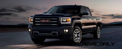 2014 GMC Sierra All Terrain  Double Cab Front Three Quarter in Iridium Metallic - on location