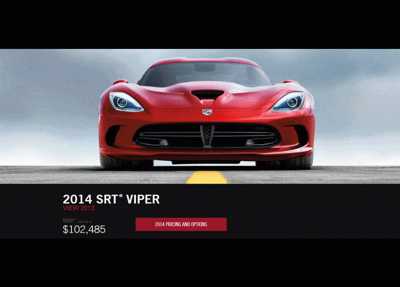 2014 SRT Viper Animation