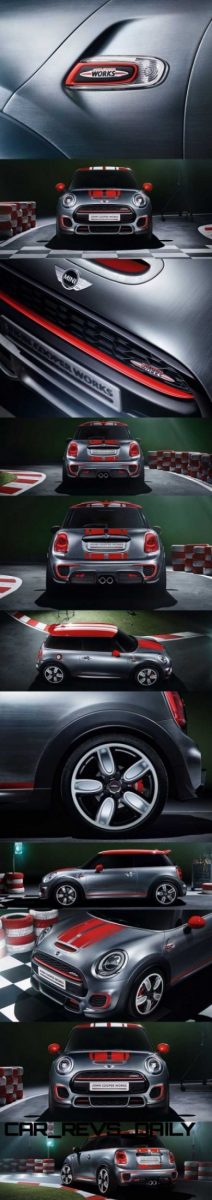 2015 MINI Cooper JCW Concept Brushed-Alloy Paints Hot Bod 15-vert