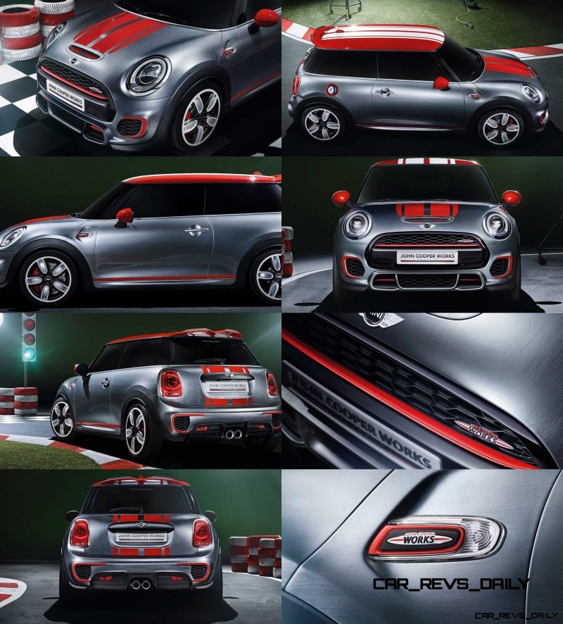 2015 MINI Cooper JCW Concept Brushed-Alloy Paints Hot Bod 4-tile