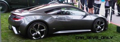 The Acura NSX Concept on the Concept Lawn at the 2013 Pebble Bea