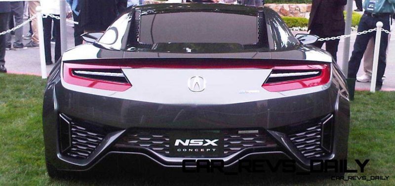 The Acura NSX Concept on the Concept Lawn at the 2013 Pebble Bea