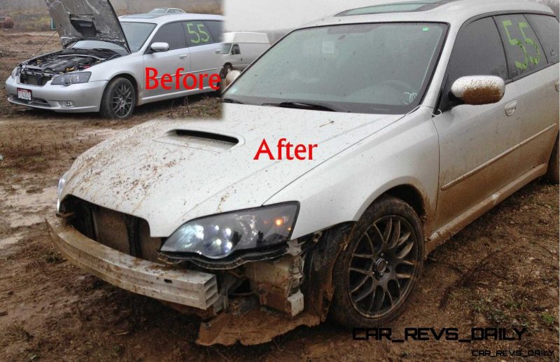 LGT off-road damage before and after