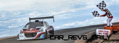 Sebastien Loeb Performs during the Pikes Peak international hill climb race with the Peugeot 208 T16 pikes peak in Colorado, USA,  on June 30th, 2013