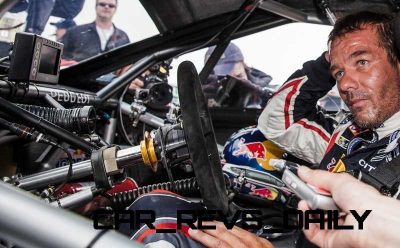 Sebastien Loeb on arrival of the Pikes Peak international hill climb race with the Peugeot 208 T16 pikes peak in Colorado, USA,  on June 30th, 2013