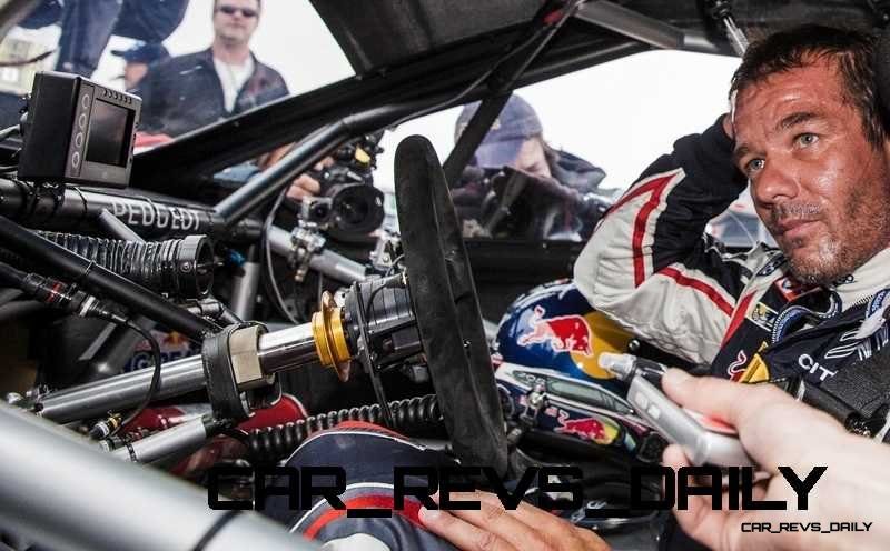 Sebastien Loeb on arrival of the Pikes Peak international hill climb race with the Peugeot 208 T16 pikes peak in Colorado, USA,  on June 30th, 2013