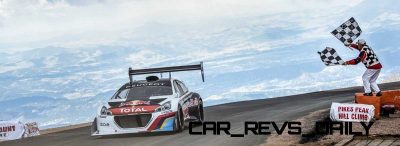 Sebastien Loeb Performs during the Pikes Peak international hill climb race with the Peugeot 208 T16 pikes peak in Colorado, USA,  on June 30th, 2013