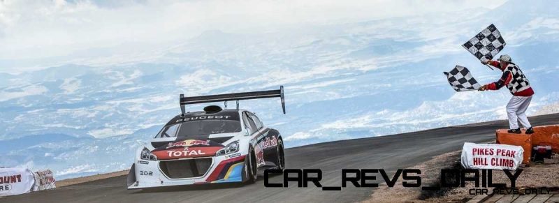 Sebastien Loeb Performs during the Pikes Peak international hill climb race with the Peugeot 208 T16 pikes peak in Colorado, USA,  on June 30th, 2013