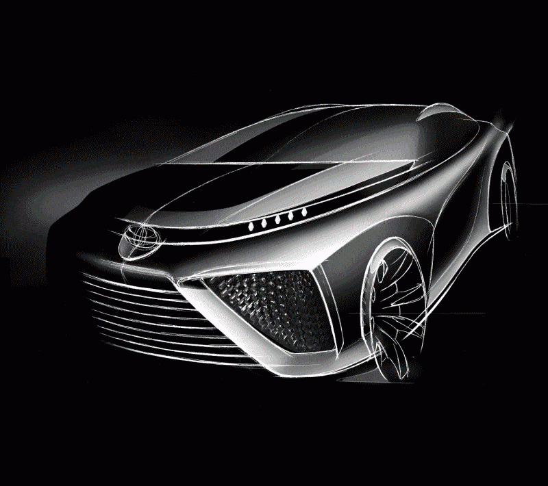 Toyota FCV Concept Tokyo Animated GIF
