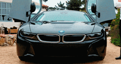 2014 BMW i8 pebble beach deliveries gif1