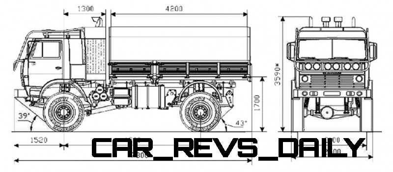 Камаз 4911 чертеж