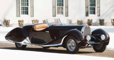 1937 Bugatti Type 57C Roadster -- Leaves Me Cold GIF