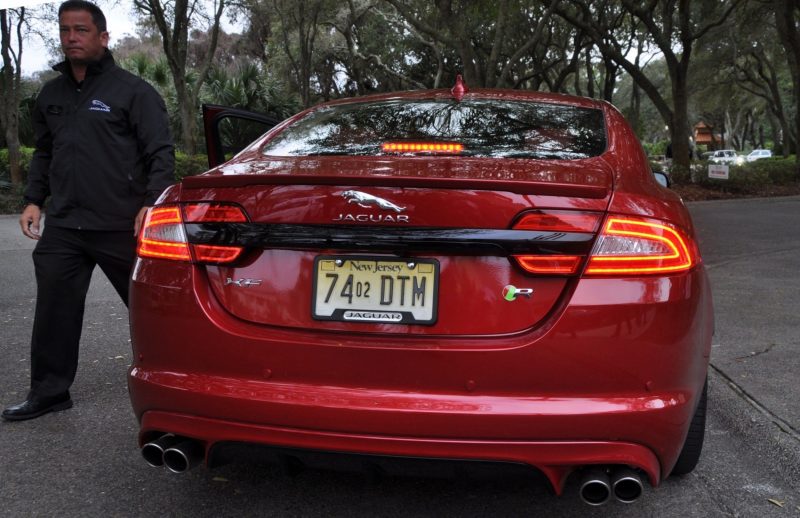 2014 JAGUAR XFR -- Driving Review with Full-Throttle Rolling Sprint + Exhaust Bellow 10