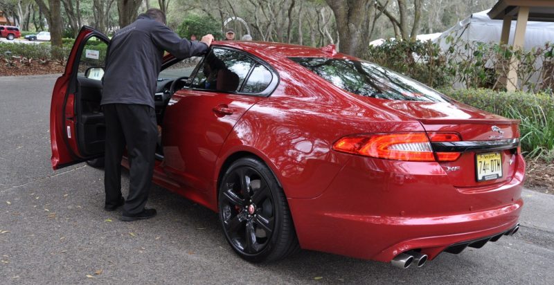 2014 JAGUAR XFR -- Driving Review with Full-Throttle Rolling Sprint + Exhaust Bellow 6