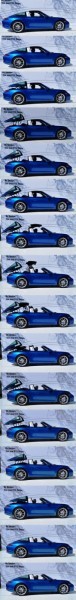 2014 Porsche 911 Targa4 -- Animated Roof Sequence + 30 High-Res Photos 28-vert