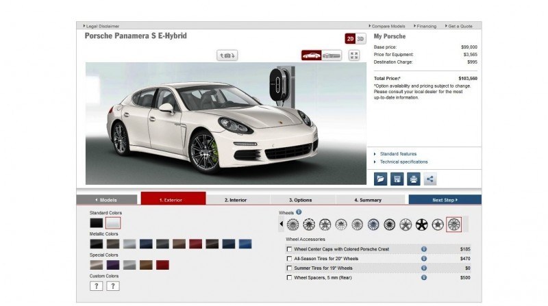 2014 Porsche Panamera S E-Hybrid -- 30 Real-Life Photos -- Live Configurator Link + 80 Images of Options, All Colors and All Wheels 19