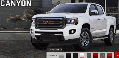 2015 GMC Canyon COLORS animation