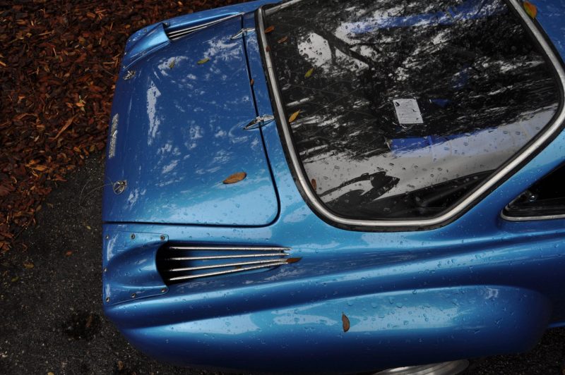 Amelia Parking Lot Finds -- ~1960s (Renault) Alpine A110 -- On Cali Plates, Passenger Seat Full of Suitcases 16