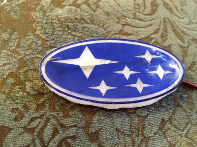 DIY LED Subaru stars emblem_8159088467_l