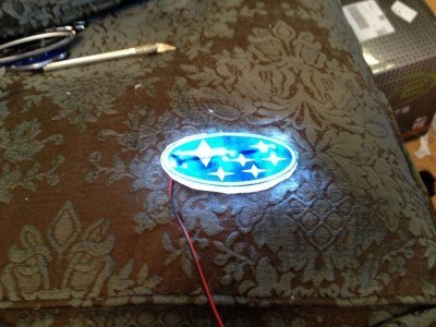 DIY LED Subaru stars emblem_8159090377_l