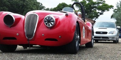 image_4aE Legacy Gt with Jaguar xk120 Blackhawk farms raceway IL_7160527604_l