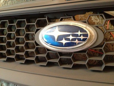 subaru DIY LED badge - indoor testing - emblem comparisons_8072293476_l