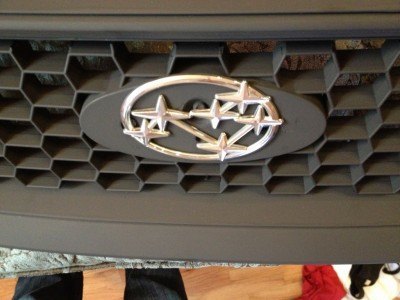 subaru DIY LED badge - indoor testing - emblem comparisons_8072295368_l