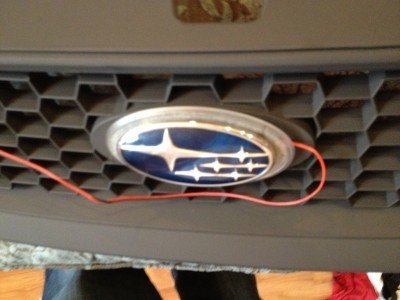 subaru DIY LED badge - indoor testing - emblem comparisons_8072296478_l