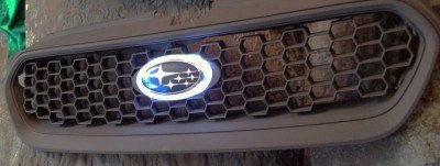 subaru DIY LED badge - indoor testing - emblem comparisons_8072300309_l