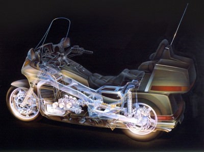 Automotive Artist Showcase -- 3D Mechanical Illustrator Hisashi Saito -- 30 Stunning See-Through Honda Designs 26