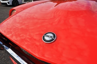 Classic Sports Car Showcase -- Datsun 240Z at Cars & Coffee -- Immaculate in 30 Glowing Orange Photos 31