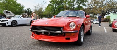 Classic Sports Car Showcase -- Datsun 240Z at Cars & Coffee -- Immaculate in 30 Glowing Orange Photos 7