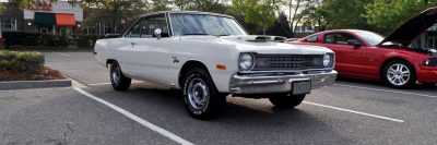 Mini Musclecar Is Ready To Boogie! 1973 Dodge Dart Swinger at Charleston, SC Cars and Coffee 31