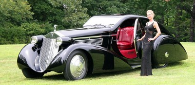 Peterson Auto Museum - 1925 Rolls-Royce Phantom I - 1934 Jonkheere Round Door Aero Coupe 22