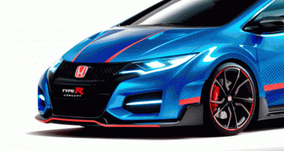 Civic Type R concept paris gif