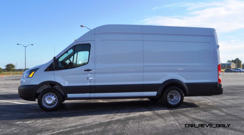 HD Track Drive Review - 2015 Ford Transit PowerStroke Diesel High-Roof, Long-Box Cargo Van 10