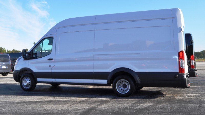 HD Track Drive Review - 2015 Ford Transit PowerStroke Diesel High-Roof, Long-Box Cargo Van 11