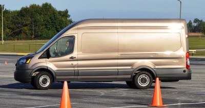 HD Track Drive Review - 2015 Ford Transit PowerStroke Diesel High-Roof, Long-Box Cargo Van 13