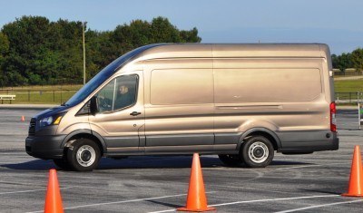 HD Track Drive Review - 2015 Ford Transit PowerStroke Diesel High-Roof, Long-Box Cargo Van 14