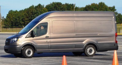 HD Track Drive Review - 2015 Ford Transit PowerStroke Diesel High-Roof, Long-Box Cargo Van 16