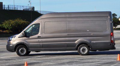 HD Track Drive Review - 2015 Ford Transit PowerStroke Diesel High-Roof, Long-Box Cargo Van 18