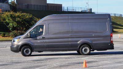 HD Track Drive Review - 2015 Ford Transit PowerStroke Diesel High-Roof, Long-Box Cargo Van 19