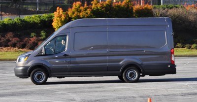 HD Track Drive Review - 2015 Ford Transit PowerStroke Diesel High-Roof, Long-Box Cargo Van 21