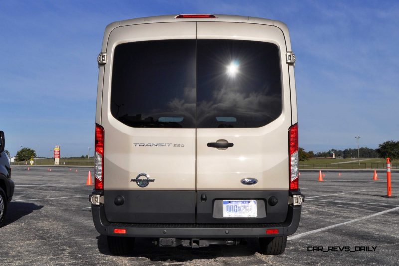 HD Track Drive Review - 2015 Ford Transit PowerStroke Diesel High-Roof, Long-Box Cargo Van 29