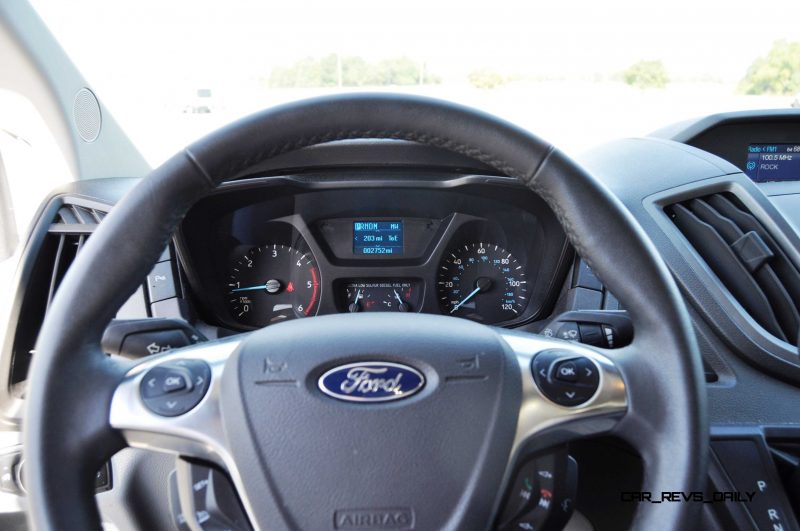 HD Track Drive Review - 2015 Ford Transit PowerStroke Diesel High-Roof, Long-Box Cargo Van 39