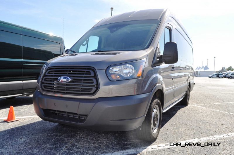 HD Track Drive Review - 2015 Ford Transit PowerStroke Diesel High-Roof, Long-Box Cargo Van 42