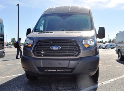 HD Track Drive Review - 2015 Ford Transit PowerStroke Diesel High-Roof, Long-Box Cargo Van 43
