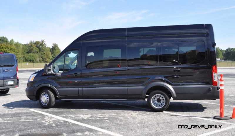 HD Track Drive Review - 2015 Ford Transit PowerStroke Diesel High-Roof, Long-Box Cargo Van 44