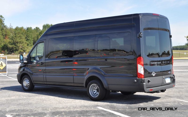 HD Track Drive Review - 2015 Ford Transit PowerStroke Diesel High-Roof, Long-Box Cargo Van 45